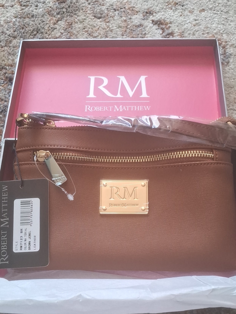 Brown Crossbody Bag - Brown